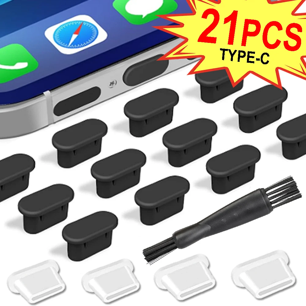 Silicone Type-C Anti-Dust Port Plug & Protector with Cleaning Brush Compatible with iPhone Samsung Xiaomi Huawei Phone Accessory
Silicone Type-C Anti-Dust Port Plug & Protector with Cleaning Brush Compatible with iPhone Samsung Xiaomi Huawei Phone Accessory