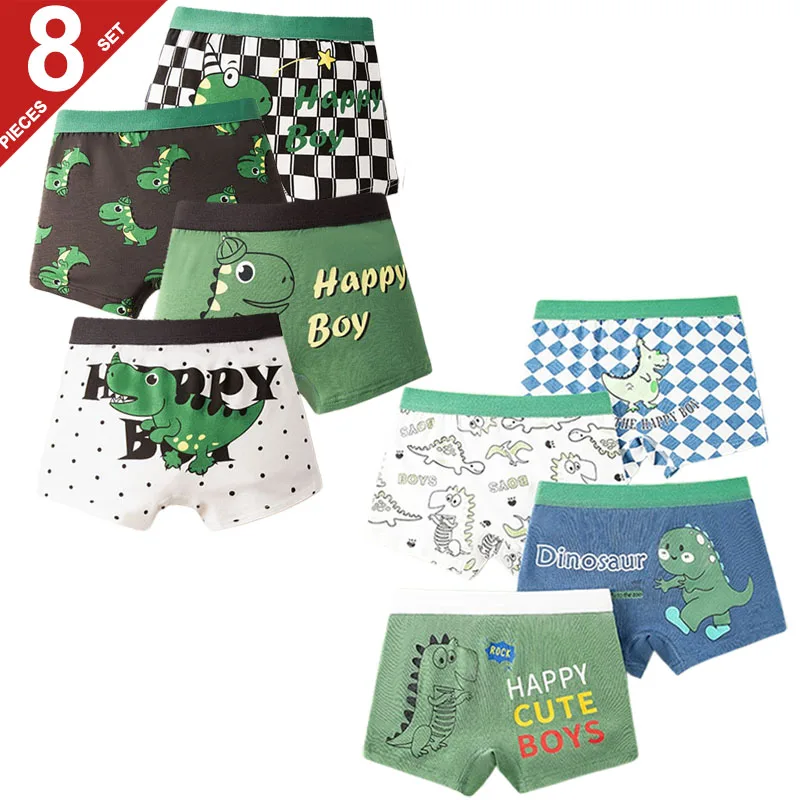 4/8Pcs High-quality Cotton Boys Boxer Briefs Breathable Boy Boxers Soft Children's Underwear Cool Dinosaur Print Kids Knickers
4/8Pcs High-quality Cotton Boys Boxer Briefs Breathable Boy Boxers Soft Children's Underwear Cool Dinosaur Print Kids Knickers