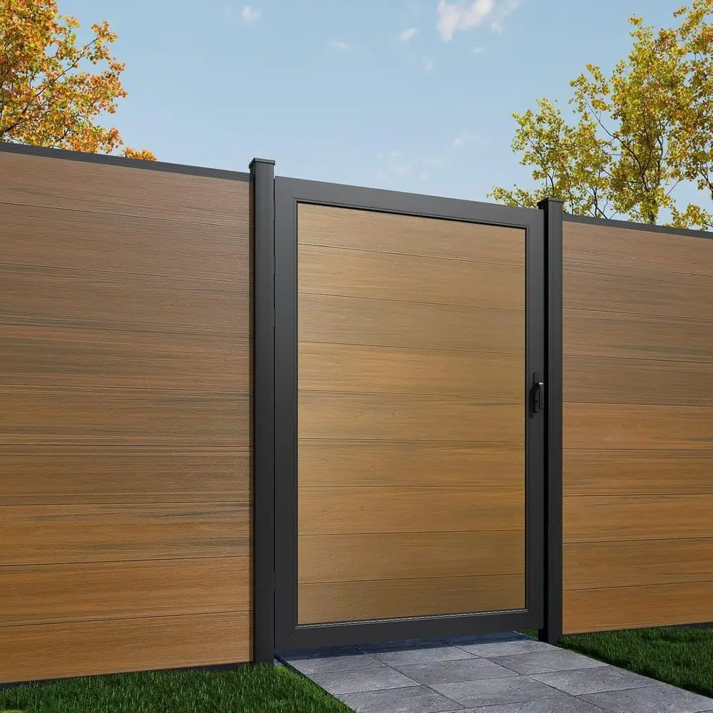Wood Plastic Composite Gate or Privacy ence 6t(H)*4t(W), ence Gate with Metal e and Knob Kits, Brown (Without Post)
Wood Plastic Composite Gate or Privacy ence 6t(H)*4t(W), ence Gate with Metal e and Knob Kits, Brown (Without Post)