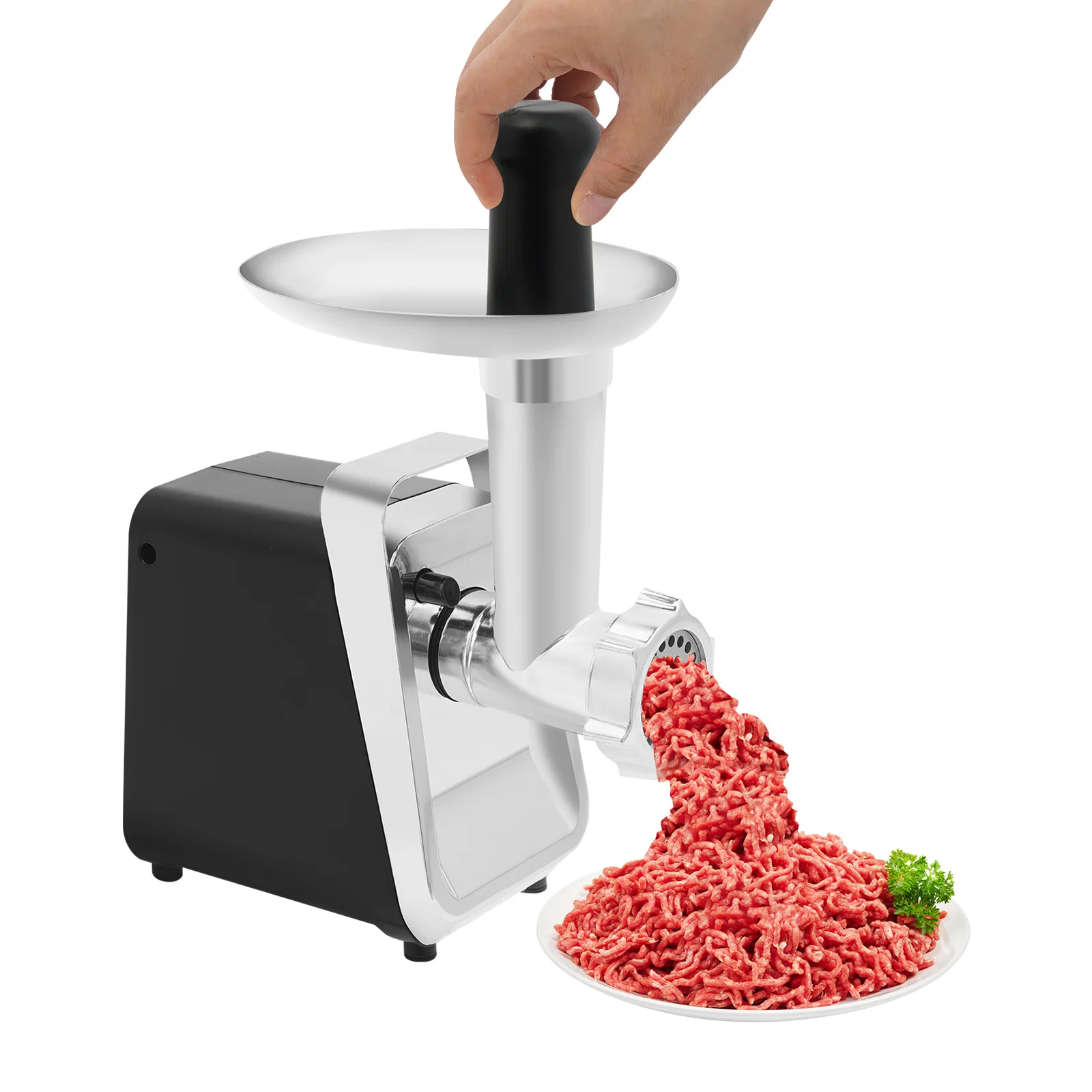 Электрическая мясорубка Meat Grinde 420 об/мин из нержавеющей стали и алюминиевого сплава, веерная сетка, лезвие из нержавеющей стали 420, 2 тонкие режущие головки
Электрическая мясорубка Meat Grinde 420 об/мин из нержавеющей стали и алюминиевого сплава, веерная сетка, лезвие из нержавеющей стали 420, 2 тонкие режущие головки