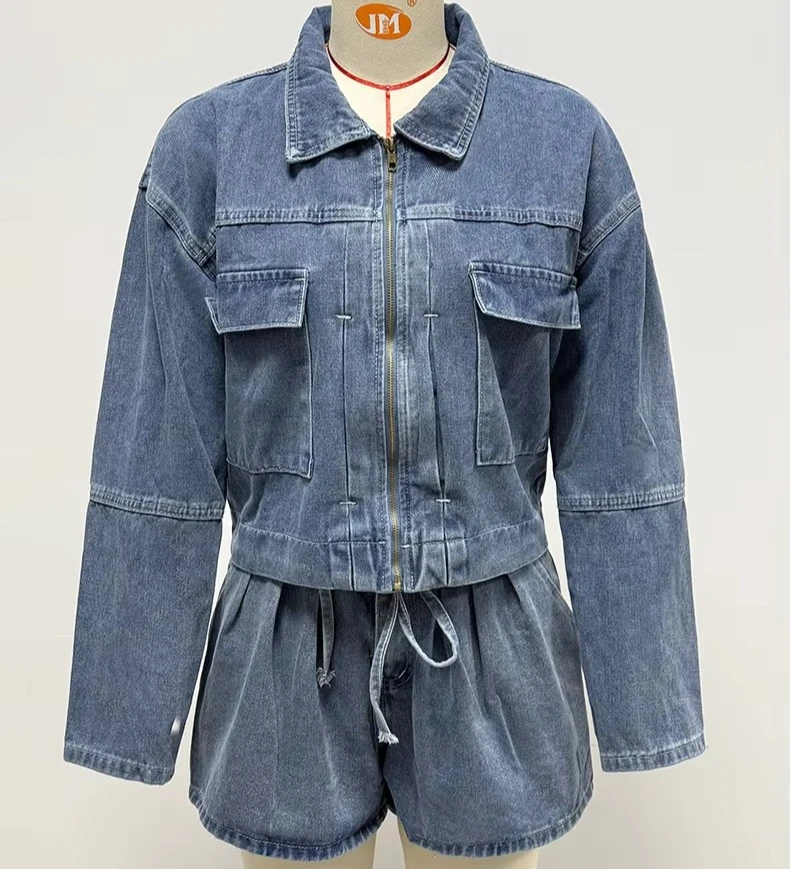 Two Piece Set Women Short Pants Set Casual Denim Coat Shorts Suits Jacket Mom Jeans Pockets Drawstring Lace Up Outfits 2025 Y2k
Two Piece Set Women Short Pants Set Casual Denim Coat Shorts Suits Jacket Mom Jeans Pockets Drawstring Lace Up Outfits 2025 Y2k