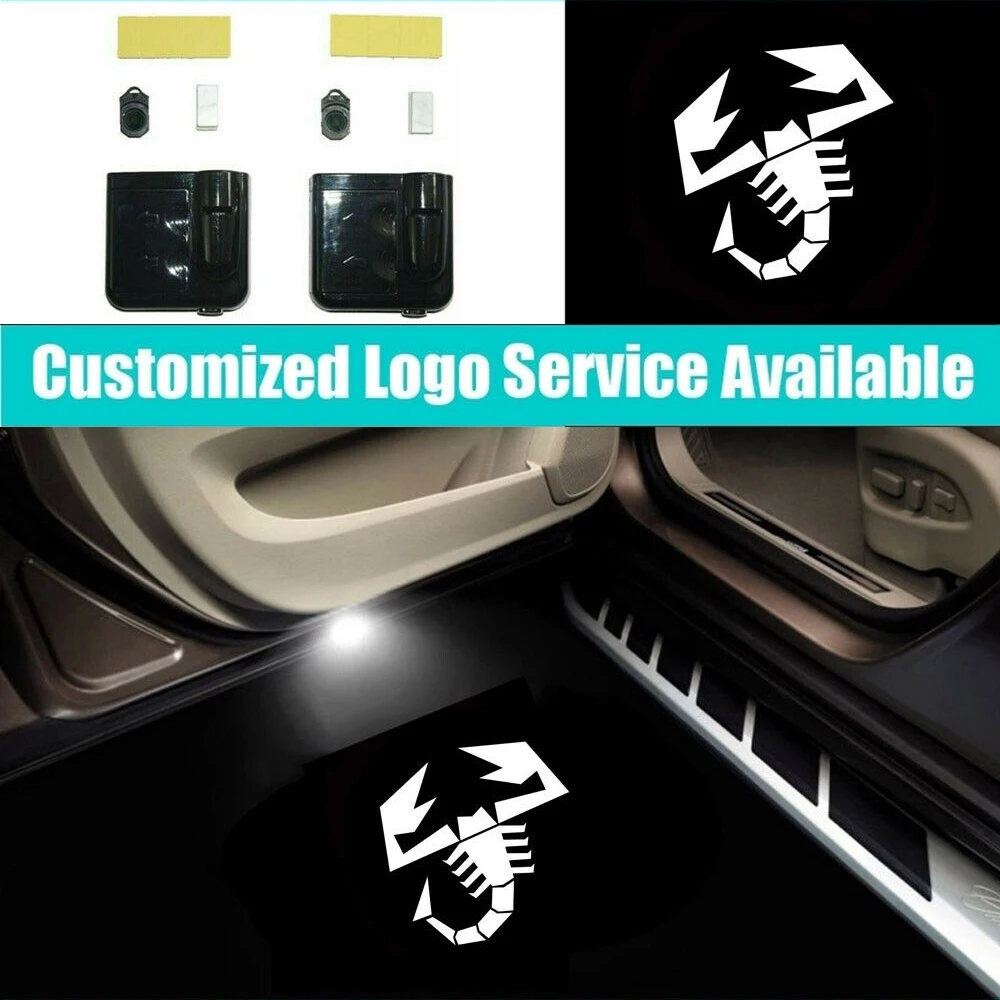 2 Pieces Abarth 1000 1600 204 2000 Assessoires Logo Wireless Car Door Scorpion Welcome Lights Fit
2 Pieces Abarth 1000 1600 204 2000 Assessoires Logo Wireless Car Door Scorpion Welcome Lights Fit