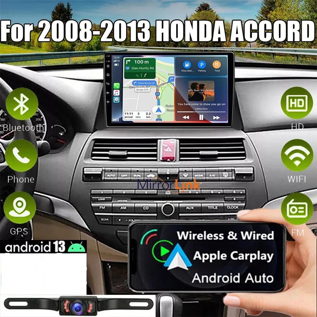 For Apple Carplay For HONDA ACCORD 2008-2013 Car Stereo Radio GPS Navi Android 13 Smart car systems Automotive multimedia
For Apple Carplay For HONDA ACCORD 2008-2013 Car Stereo Radio GPS Navi Android 13 Smart car systems Automotive multimedia
