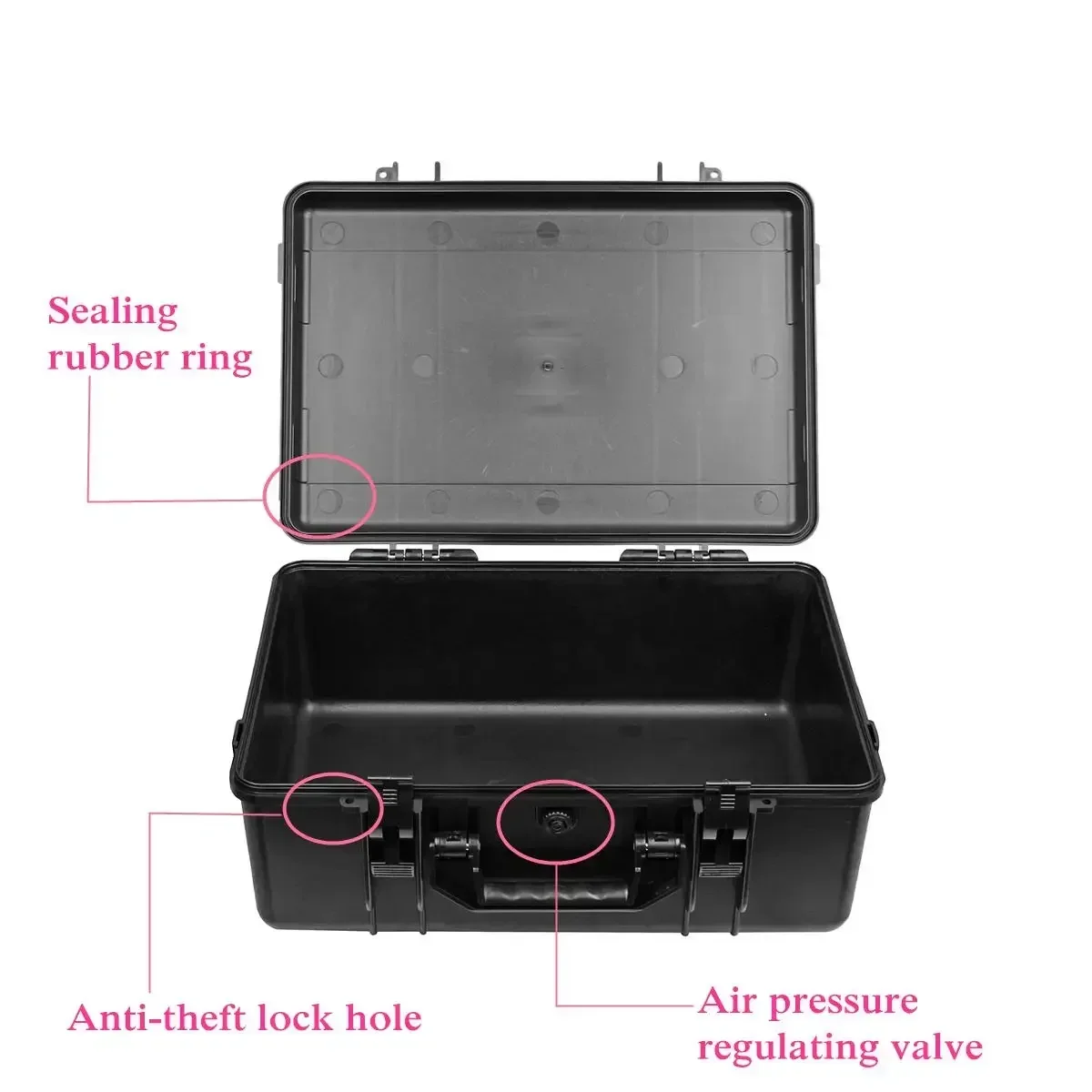 ABS Plastic Sealed Tool Box Waterproof Safety Equipment Protection Toolbox Shockproof Suitcase Impact Resistant Tool Case
ABS Plastic Sealed Tool Box Waterproof Safety Equipment Protection Toolbox Shockproof Suitcase Impact Resistant Tool Case