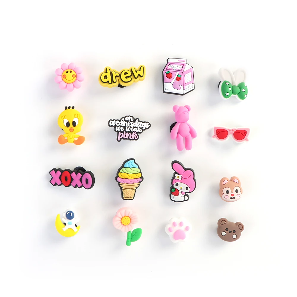 16pcs Cute Shoe Charms for Crocs, Random Style Shoe Decoration for Girls Teens Kids Adults, Party Favors & Wristband Gifts
16pcs Cute Shoe Charms for Crocs, Random Style Shoe Decoration for Girls Teens Kids Adults, Party Favors & Wristband Gifts