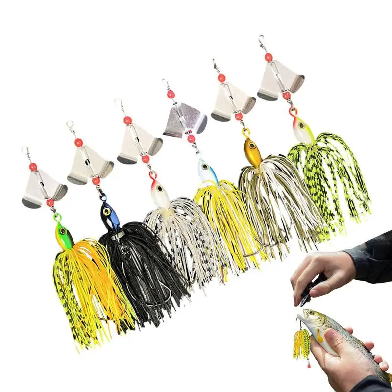Spinnerbait Fishing Lures 6 Pieces Bass Fishing Buzzbait Hard Jig Multicolor With Hooks For Pike Walleye Bass Trout Freshwater
Spinnerbait Fishing Lures 6 Pieces Bass Fishing Buzzbait Hard Jig Multicolor With Hooks For Pike Walleye Bass Trout Freshwater