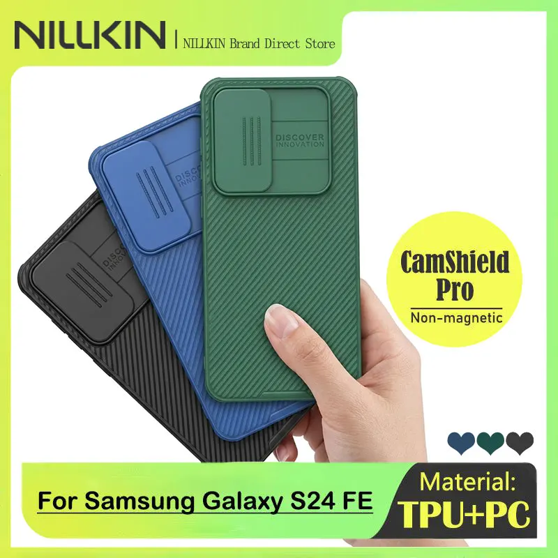 Nillkin CamShield Case for Samsung Galaxy S24 FE 5G, Slide Lens, Camera Privacy Protection, Hard PC + TPU, Shockproof Back Cover
Nillkin CamShield Case for Samsung Galaxy S24 FE 5G, Slide Lens, Camera Privacy Protection, Hard PC + TPU, Shockproof Back Cover