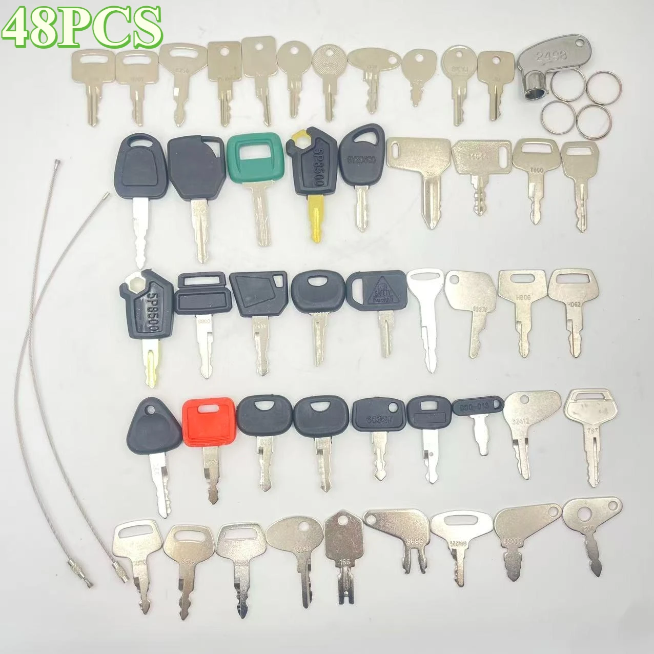 48PCS Heavy Equipment Keys Set For Komatsu H806 68920 459A 5080 Kubota Bobcat JLG 430 777 166
48PCS Heavy Equipment Keys Set For Komatsu H806 68920 459A 5080 Kubota Bobcat JLG 430 777 166