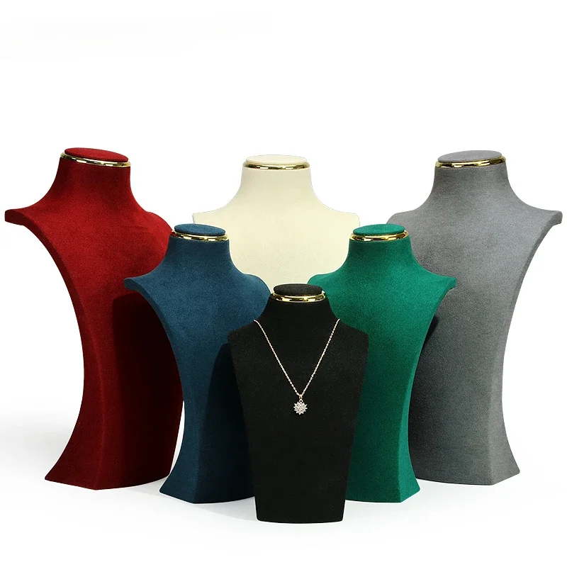 Necklace display rack, metal microfiber display window, model neck display rack, pendant hanging necklace neck rack
Necklace display rack, metal microfiber display window, model neck display rack, pendant hanging necklace neck rack