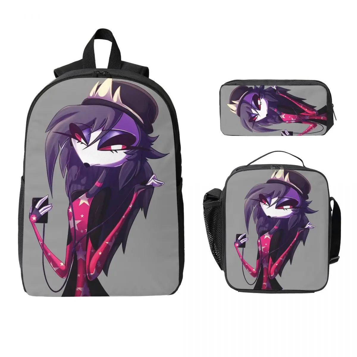 Helluva Boss Backpack Student Boys Girls BookBag School Bag Computer Shoulder Bags 3ps Insulated Lunch Bag Pencil Case
Helluva Boss Backpack Student Boys Girls BookBag School Bag Computer Shoulder Bags 3ps Insulated Lunch Bag Pencil Case