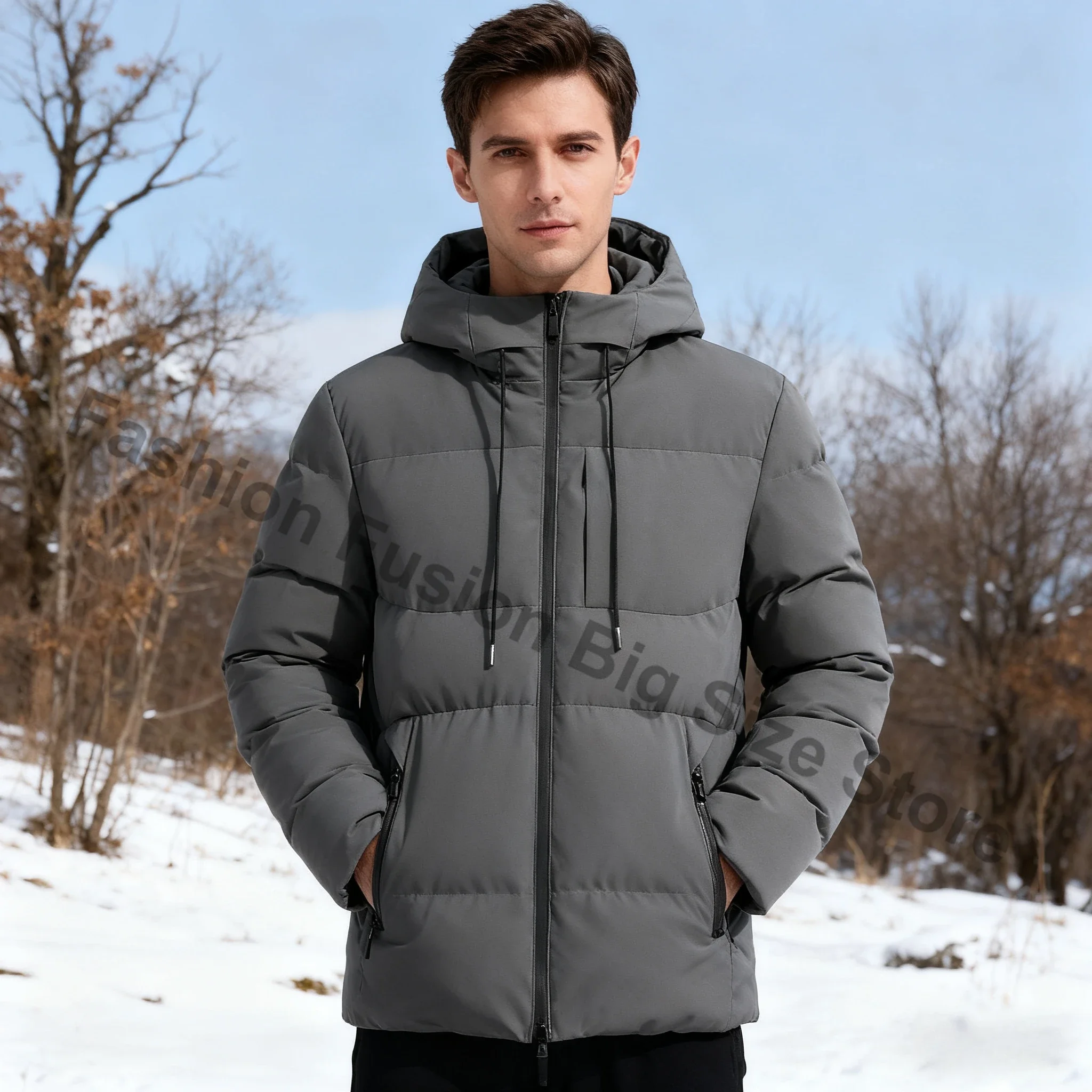 Men's Autumn Winter Thickened Hooded Puffer Jacket Cotton Coat Casual Sporty Windproof Warm Cotton Padded Jacket Trendy Brand
Men's Autumn Winter Thickened Hooded Puffer Jacket Cotton Coat Casual Sporty Windproof Warm Cotton Padded Jacket Trendy Brand