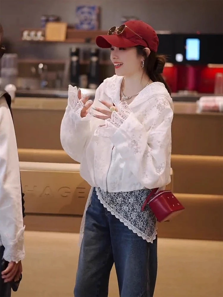 Летний кардиган 2025: Корейский стиль, кружево, капюшон, комбинированный дизайн, защита от солнца, премиум-качество, эффектный дизайн
Летний кардиган 2025: Корейский стиль, кружево, капюшон, комбинированный дизайн, защита от солнца, премиум-качество, эффектный дизайн