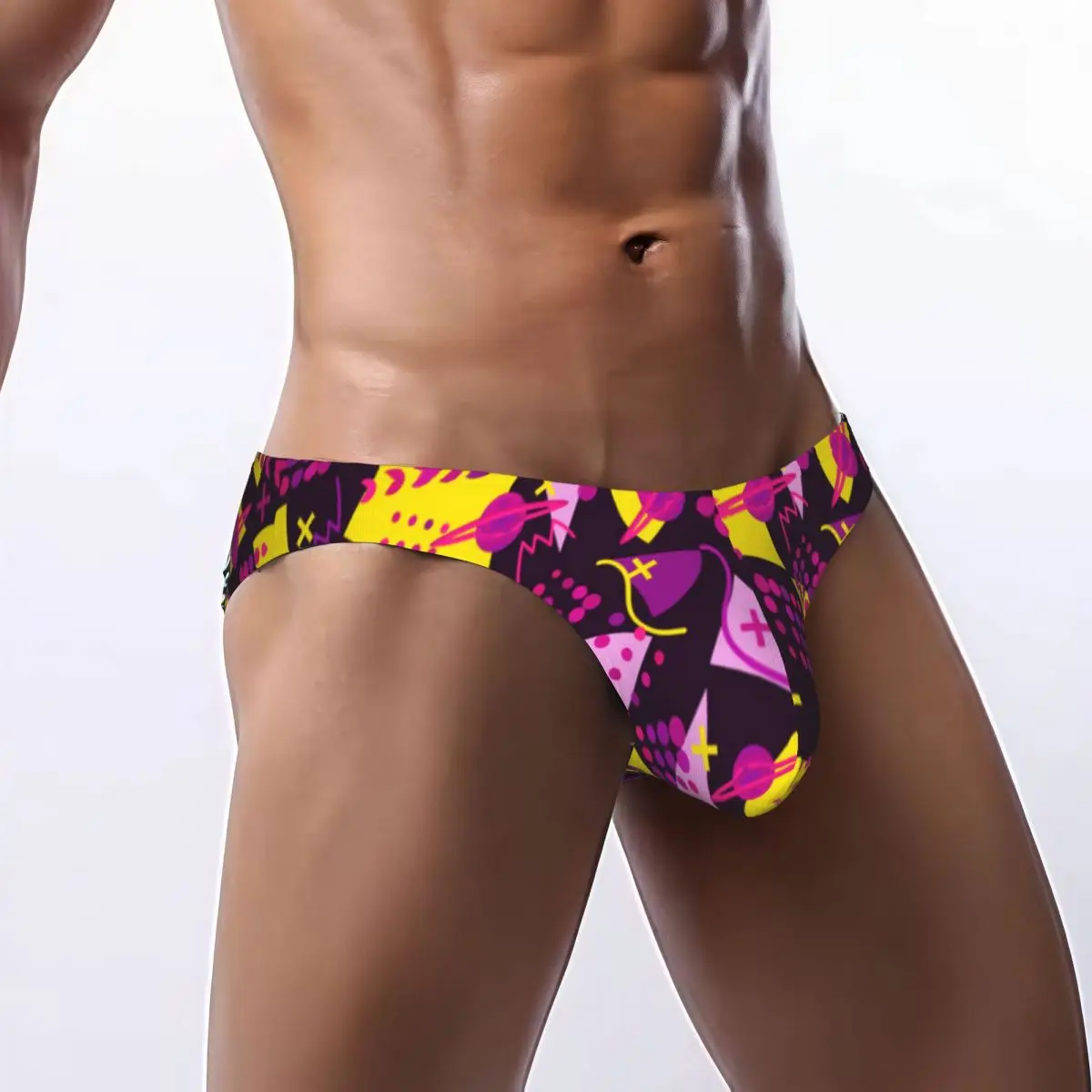 Men's Briefs Sexy Underpants Geometric 80s Illustration Bikini Underwear Men Panties
Men's Briefs Sexy Underpants Geometric 80s Illustration Bikini Underwear Men Panties