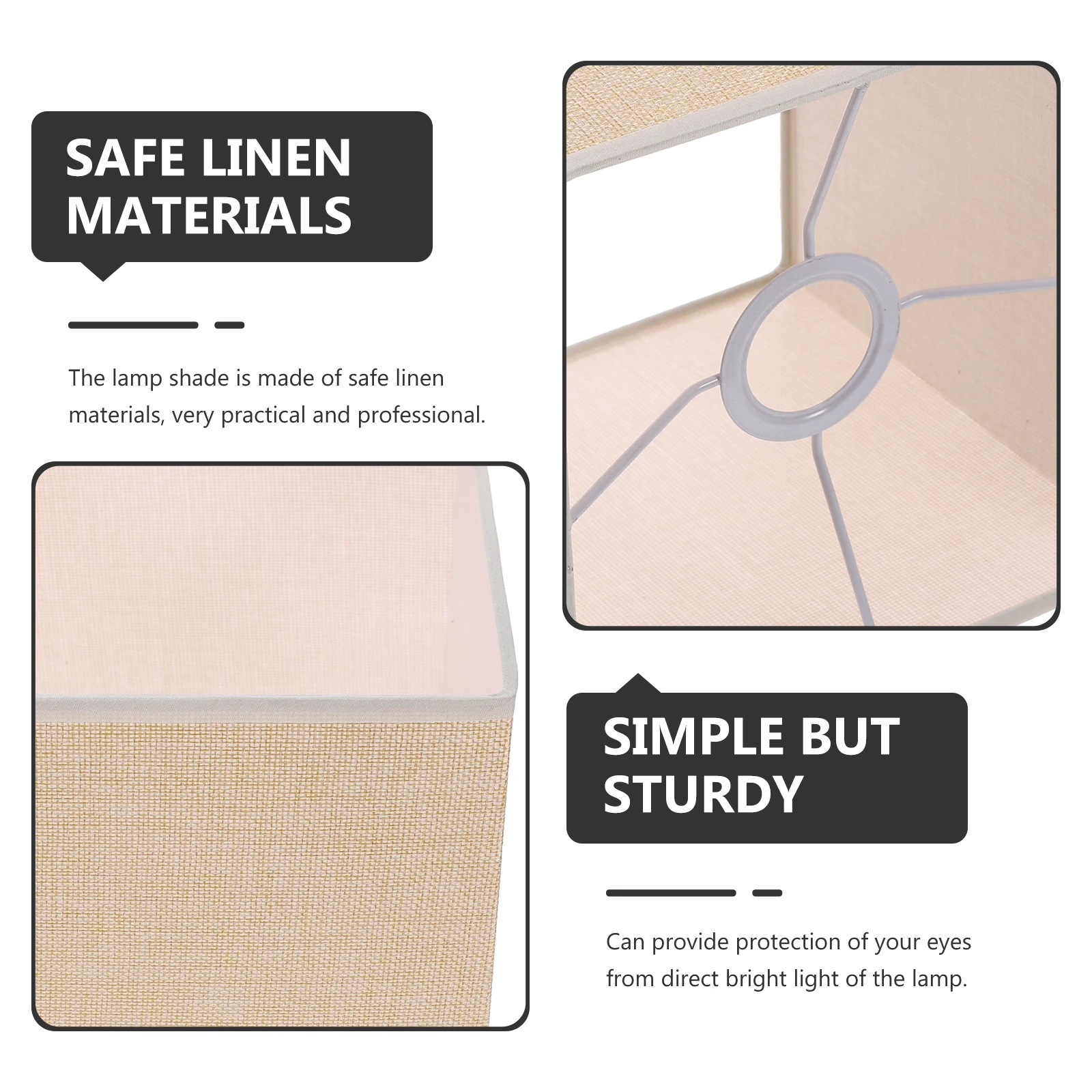 Safe Linen Fabric Lampshade Soft Light Bedside Floor Desk Table Lamp Cover Easy Install Decorative lamp shades
Safe Linen Fabric Lampshade Soft Light Bedside Floor Desk Table Lamp Cover Easy Install Decorative lamp shades