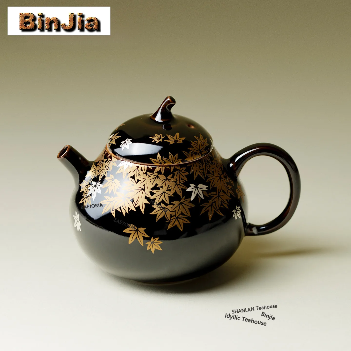100ml Ink Dyed Golden Maple Teapot Ancient Tea Infuser Pot Tea Maker Kettle With Strainer Chinese Tea Set Accessories Ornaments
100ml Ink Dyed Golden Maple Teapot Ancient Tea Infuser Pot Tea Maker Kettle With Strainer Chinese Tea Set Accessories Ornaments
