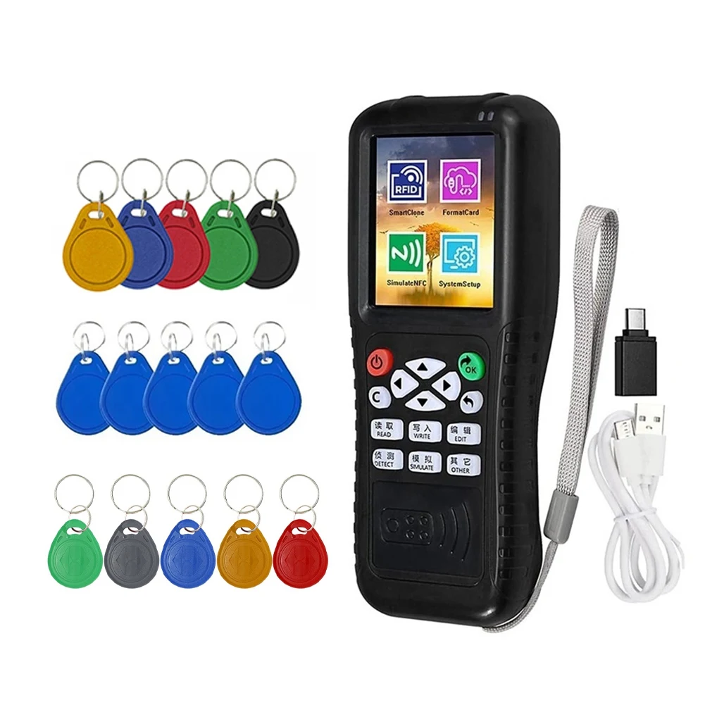 A71Z X100 RFID NFC Smart Card Reader Writer+5 X UID/CUID/T557 Keychain RFID Duplicator Programmer Encrypted ID IC Key Copier
A71Z X100 RFID NFC Smart Card Reader Writer+5 X UID/CUID/T557 Keychain RFID Duplicator Programmer Encrypted ID IC Key Copier
