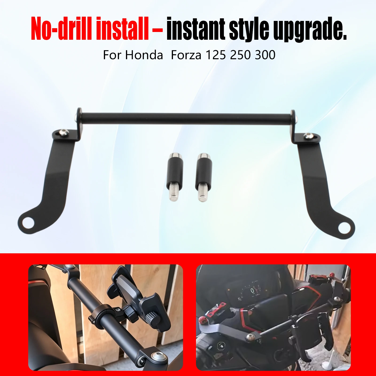 For HONDA Forza 125 250 300 350 NSS350 2018-2024 Handlebar GPS Navigation Phone Holder Motorbike Part Handlebar Navigation
For HONDA Forza 125 250 300 350 NSS350 2018-2024 Handlebar GPS Navigation Phone Holder Motorbike Part Handlebar Navigation
