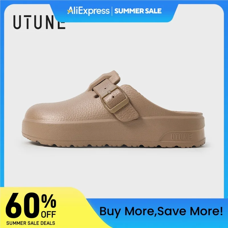 UTUNE Women's 4CM High-Platform EVA Clogs Shoes Lightweight Waterproof Non-Slip Indoor & Outdoor Slippers Summer Beach Sandals
UTUNE Women's 4CM High-Platform EVA Clogs Shoes Lightweight Waterproof Non-Slip Indoor & Outdoor Slippers Summer Beach Sandals