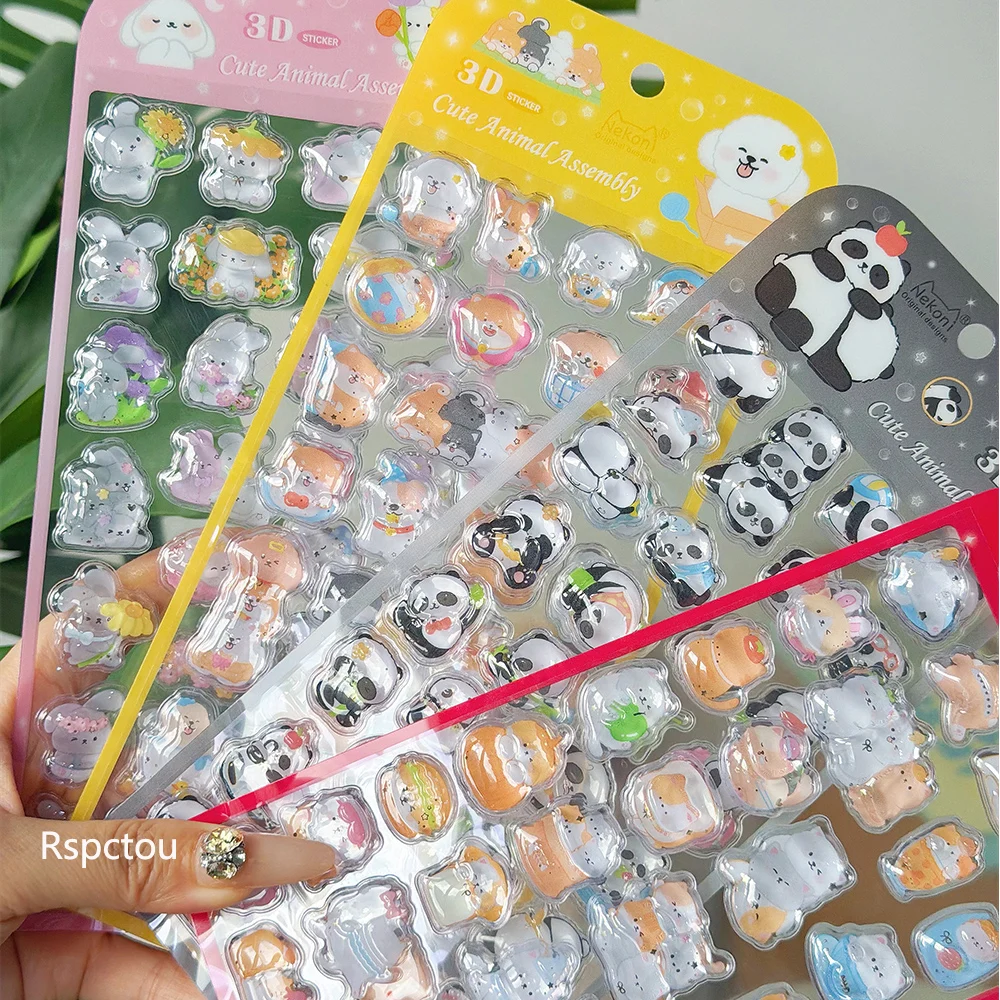 1/4pcs Cartoon Cute Animal 3D Relief Stickers Kawaii Panda Dog Decoration Sticker DIY Notebook Luggage Crystal Decals Reward Toy
1/4pcs Cartoon Cute Animal 3D Relief Stickers Kawaii Panda Dog Decoration Sticker DIY Notebook Luggage Crystal Decals Reward Toy