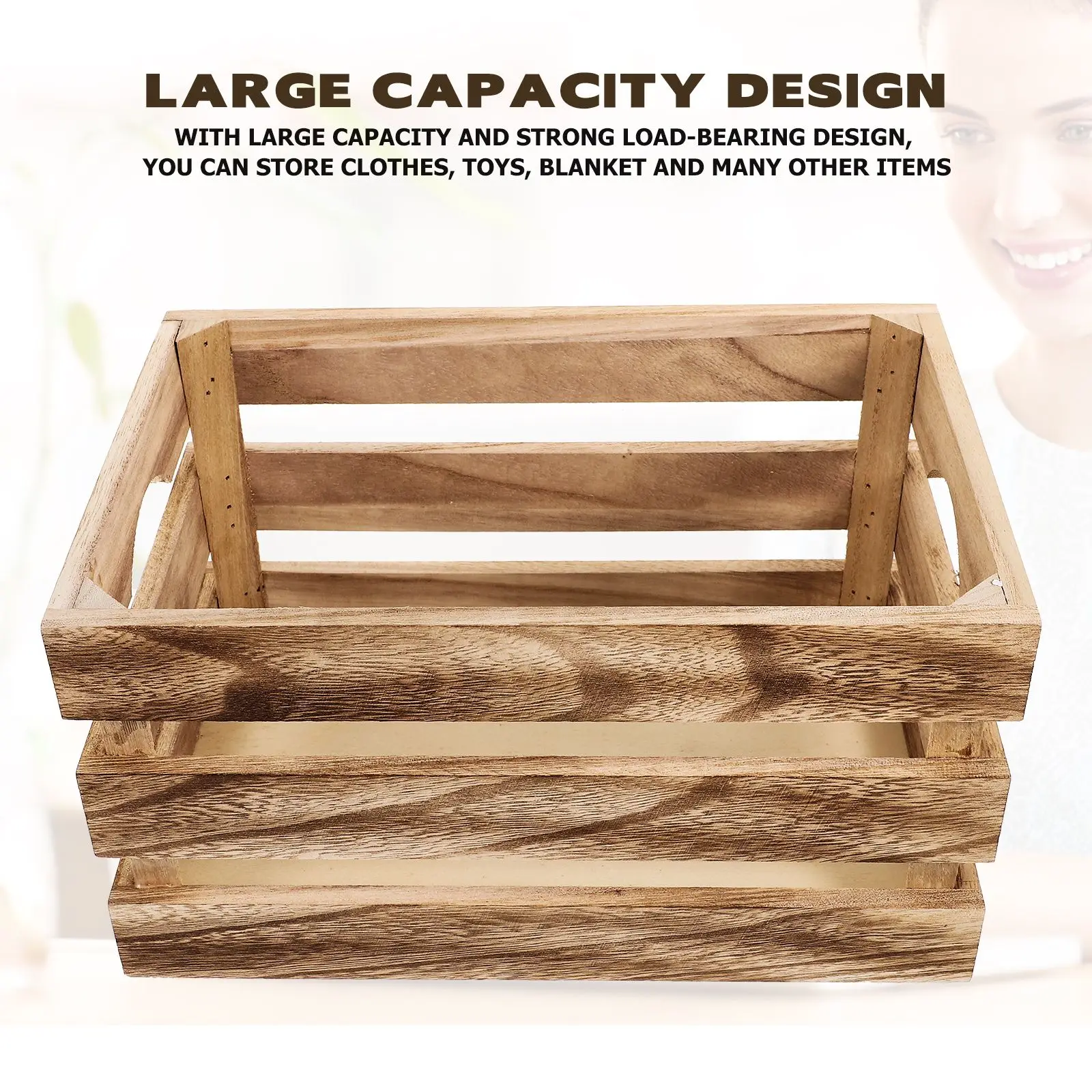 Large Capacity Basket Vintage Sundries Basket Crate Box Home ganization Sundries Clothes Crate Box Toy Blanket Holder
Large Capacity Basket Vintage Sundries Basket Crate Box Home ganization Sundries Clothes Crate Box Toy Blanket Holder