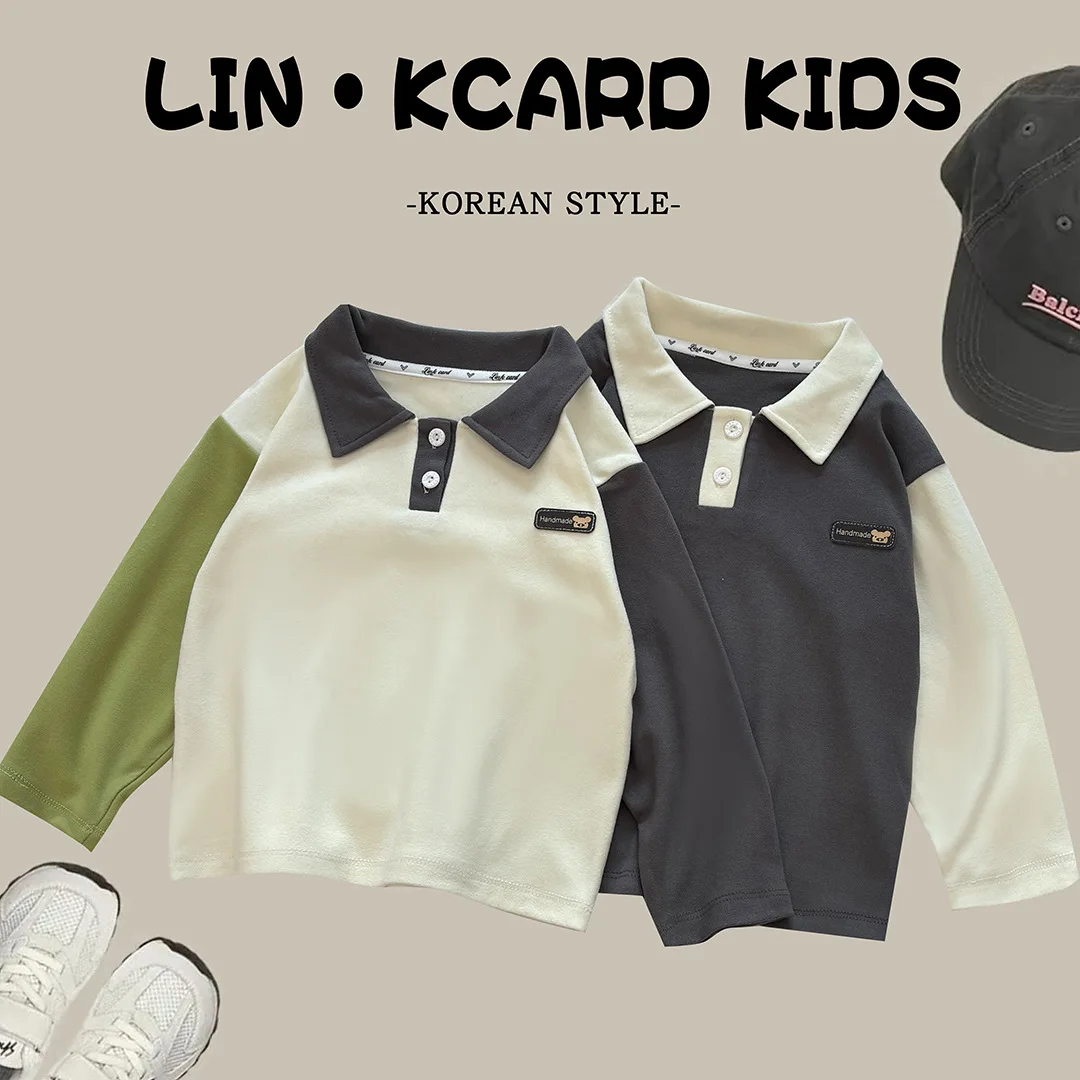 Children's Long-sleeved Polo-collar Shirt Boys' and Girls' Bottoming Shirt Baby Lapel Top Trendy Children's T-shirt 80-160cm
Children's Long-sleeved Polo-collar Shirt Boys' and Girls' Bottoming Shirt Baby Lapel Top Trendy Children's T-shirt 80-160cm