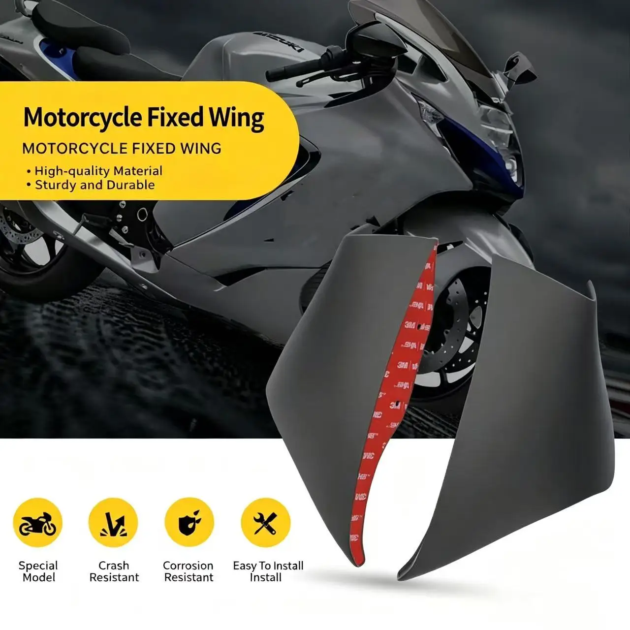 Applicable to Suzuki GSX-R1300 (2021 - 2025) for modifying the fixed-wing air dam, the diffuser, and the racing fixed-wing.
Applicable to Suzuki GSX-R1300 (2021 - 2025) for modifying the fixed-wing air dam, the diffuser, and the racing fixed-wing.