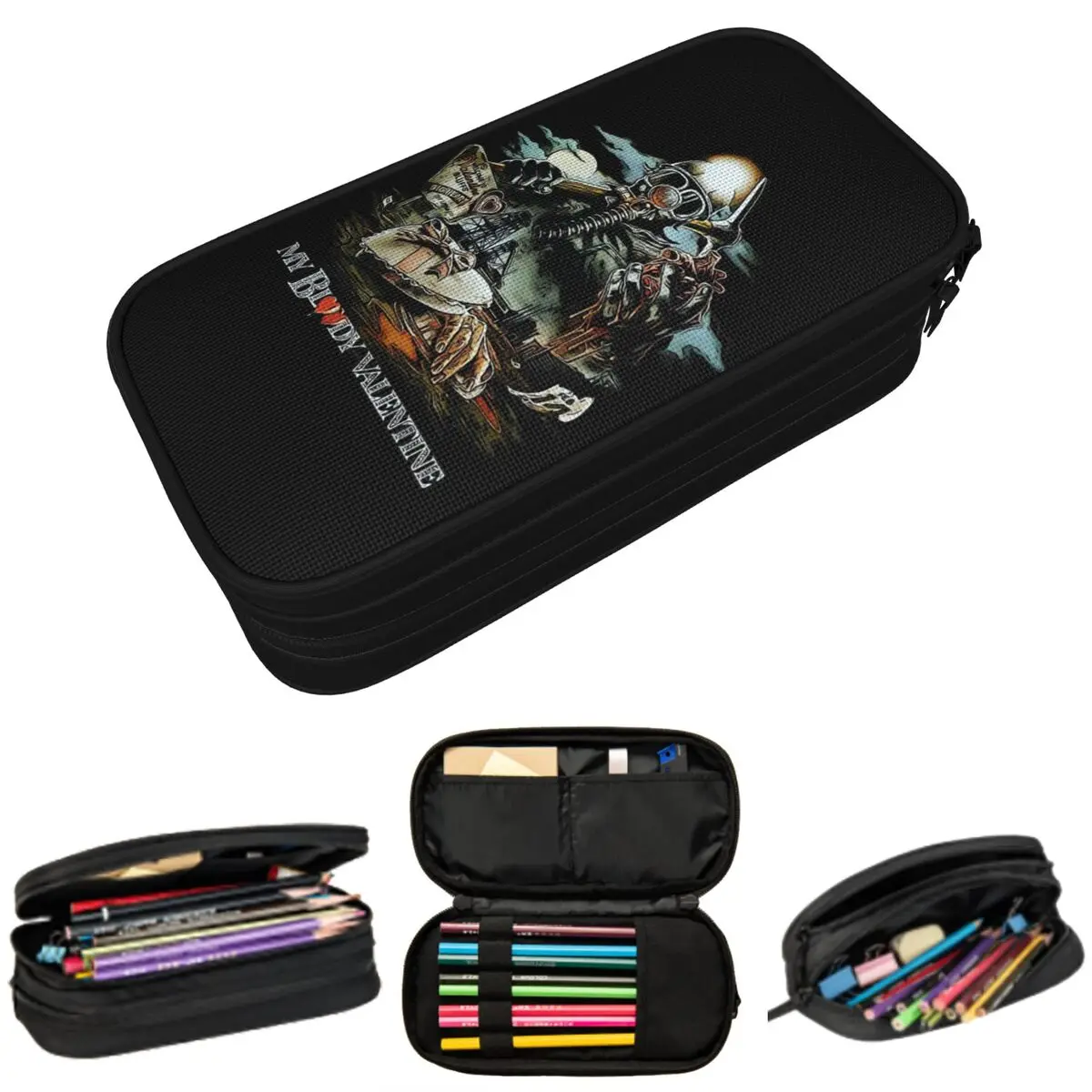 My Bloody Valentine Pencil Case for Students Gifts Pen Box Pencil Bag Stationery Supplies Pen Holder Bag
My Bloody Valentine Pencil Case for Students Gifts Pen Box Pencil Bag Stationery Supplies Pen Holder Bag