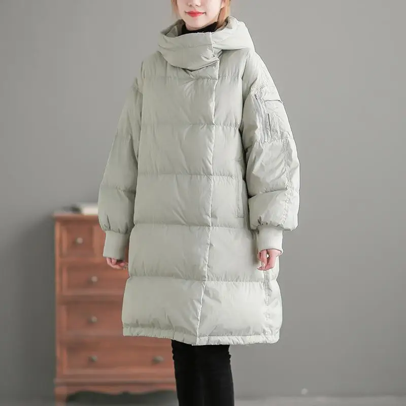 Autumn and Winter Women's Down Jacket Windproof and Warm Hooded Loose Parkas Down Jacket
Autumn and Winter Women's Down Jacket Windproof and Warm Hooded Loose Parkas Down Jacket