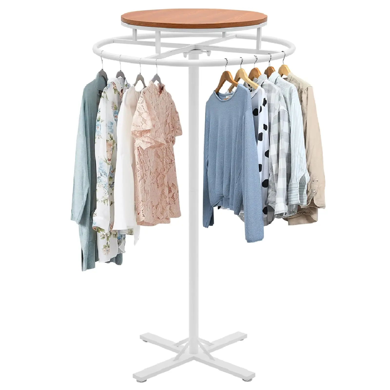 Round Garment Racks for Hanging Clothes 360 ° Rotary Clothes Display Rack 27.56" Diameter Freestanding Retail Display Stand Comme
Round Garment Racks for Hanging Clothes 360 ° Rotary Clothes Display Rack 27.56" Diameter Freestanding Retail Display Stand Comme