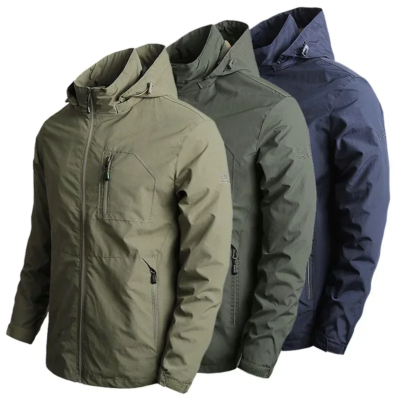 Men's Hunting Jackets Tactical Waterproof Bomber Jacket Hooded Windbreaker Men Outdoor Sports Quick Dry Jacket Lightweight Coat
Men's Hunting Jackets Tactical Waterproof Bomber Jacket Hooded Windbreaker Men Outdoor Sports Quick Dry Jacket Lightweight Coat