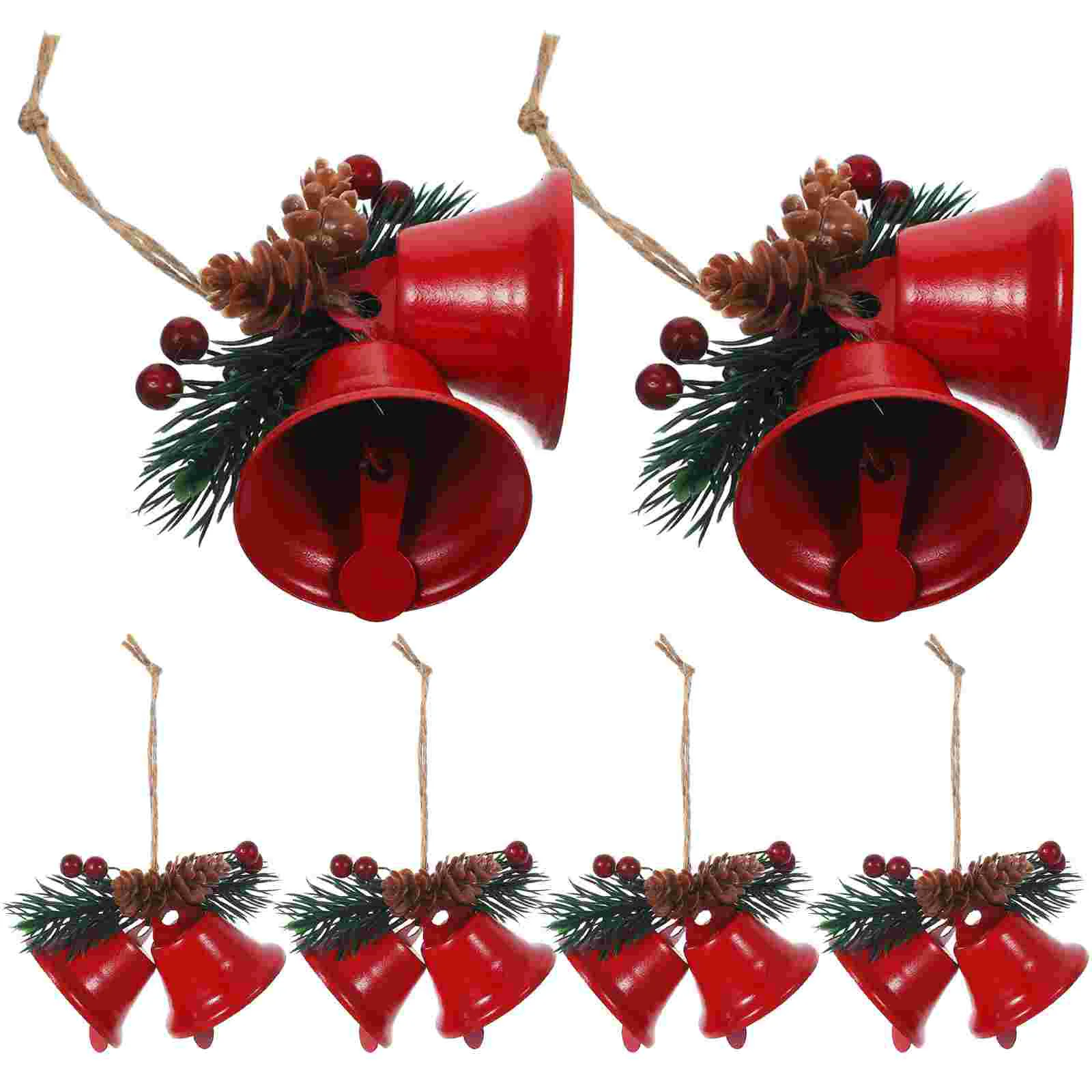 6pcs Metal Painted Bells Christmas Tree Hanging nament Red Bell Home Decor Xmas Party Holiday Gift Festive Pendant
6pcs Metal Painted Bells Christmas Tree Hanging nament Red Bell Home Decor Xmas Party Holiday Gift Festive Pendant