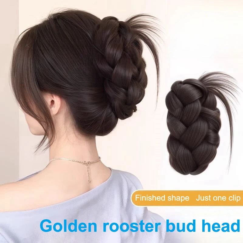 Synthetic Hair Bun Wig Braid Claw Clip Heat Resistant Fiber Curly Hair Messy Bun And Girls Daily Party Wedding
Synthetic Hair Bun Wig Braid Claw Clip Heat Resistant Fiber Curly Hair Messy Bun And Girls Daily Party Wedding