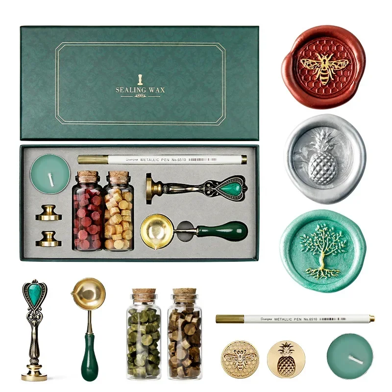 Wax Seal Stamps Box Kit Wedding Invitation Decorative Sealling Sellos Set Present Stamping DIY customize Melt Craft Supplies
Wax Seal Stamps Box Kit Wedding Invitation Decorative Sealling Sellos Set Present Stamping DIY customize Melt Craft Supplies
