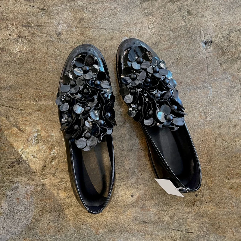 ibuya Blooming Autumn New round Head Flower Flat Bot Leather oes Women's Japanese Sle Comfortable Versatile Single S...
ibuya Blooming Autumn New round Head Flower Flat Bot Leather oes Women's Japanese Sle Comfortable Versatile Single S...