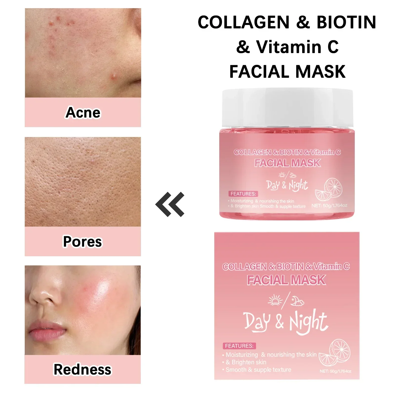 Firming & Soothing Hydrolyzed Collagen Mask, Anti-Aging Hydration Treatment for Strengthening Skin Barrier
Firming & Soothing Hydrolyzed Collagen Mask, Anti-Aging Hydration Treatment for Strengthening Skin Barrier