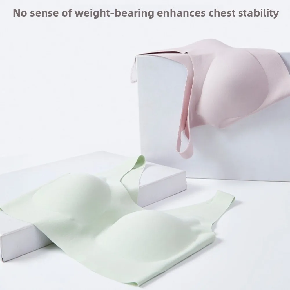 Simple Solid Color Wireless Deep V Bra Slim Vest Ice Silk Underwear for Women Traceless V Neck Girls Seamless Bra Sport
Simple Solid Color Wireless Deep V Bra Slim Vest Ice Silk Underwear for Women Traceless V Neck Girls Seamless Bra Sport