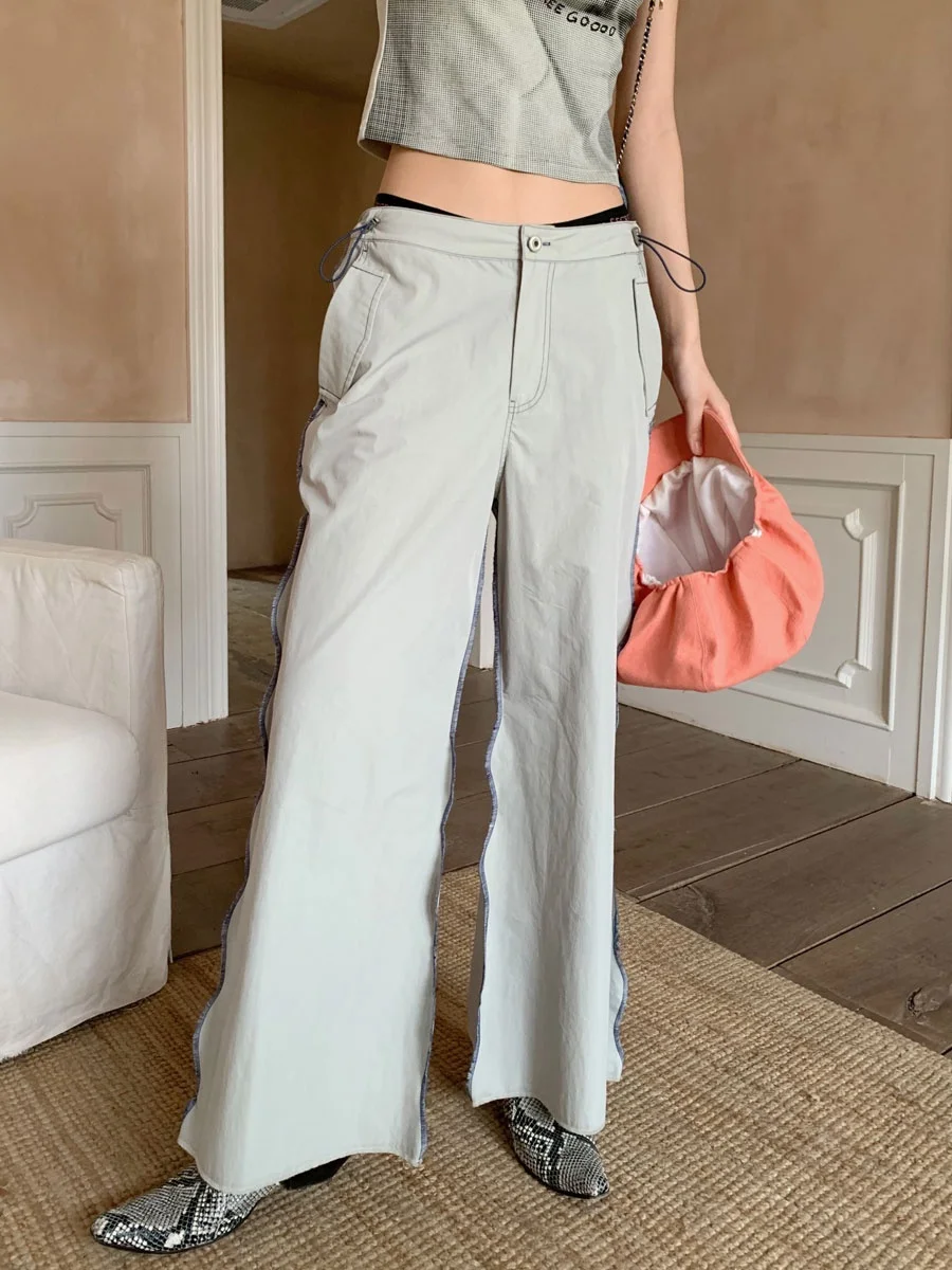 Tee Goood Summer Thin Wave Pattern Work Pants High Waist Wide Leg Casual Trousers Commute Sle Polyester Fiber Long Pants
Tee Goood Summer Thin Wave Pattern Work Pants High Waist Wide Leg Casual Trousers Commute Sle Polyester Fiber Long Pants