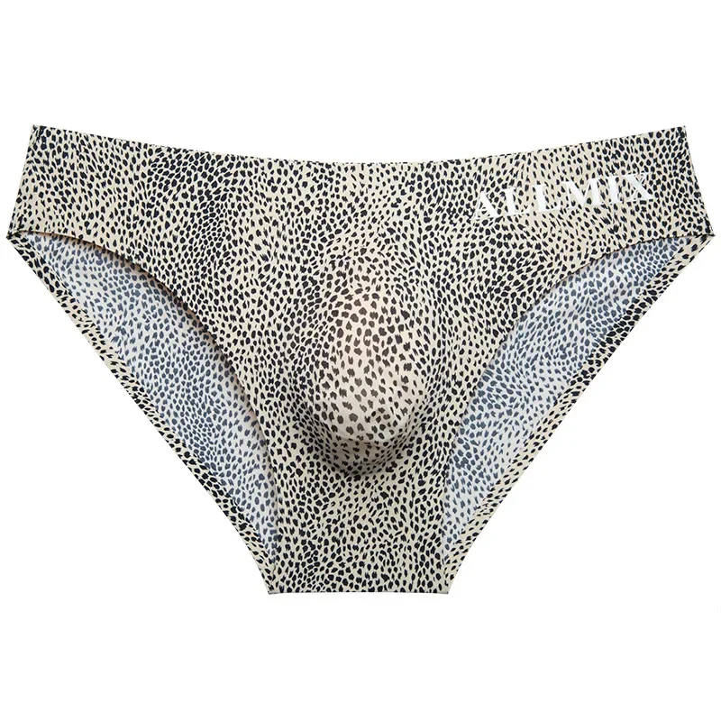 Fashion, men's 3D convex bag, letter leopard print ice silk panties briefs, shorts head
Fashion, men's 3D convex bag, letter leopard print ice silk panties briefs, shorts head