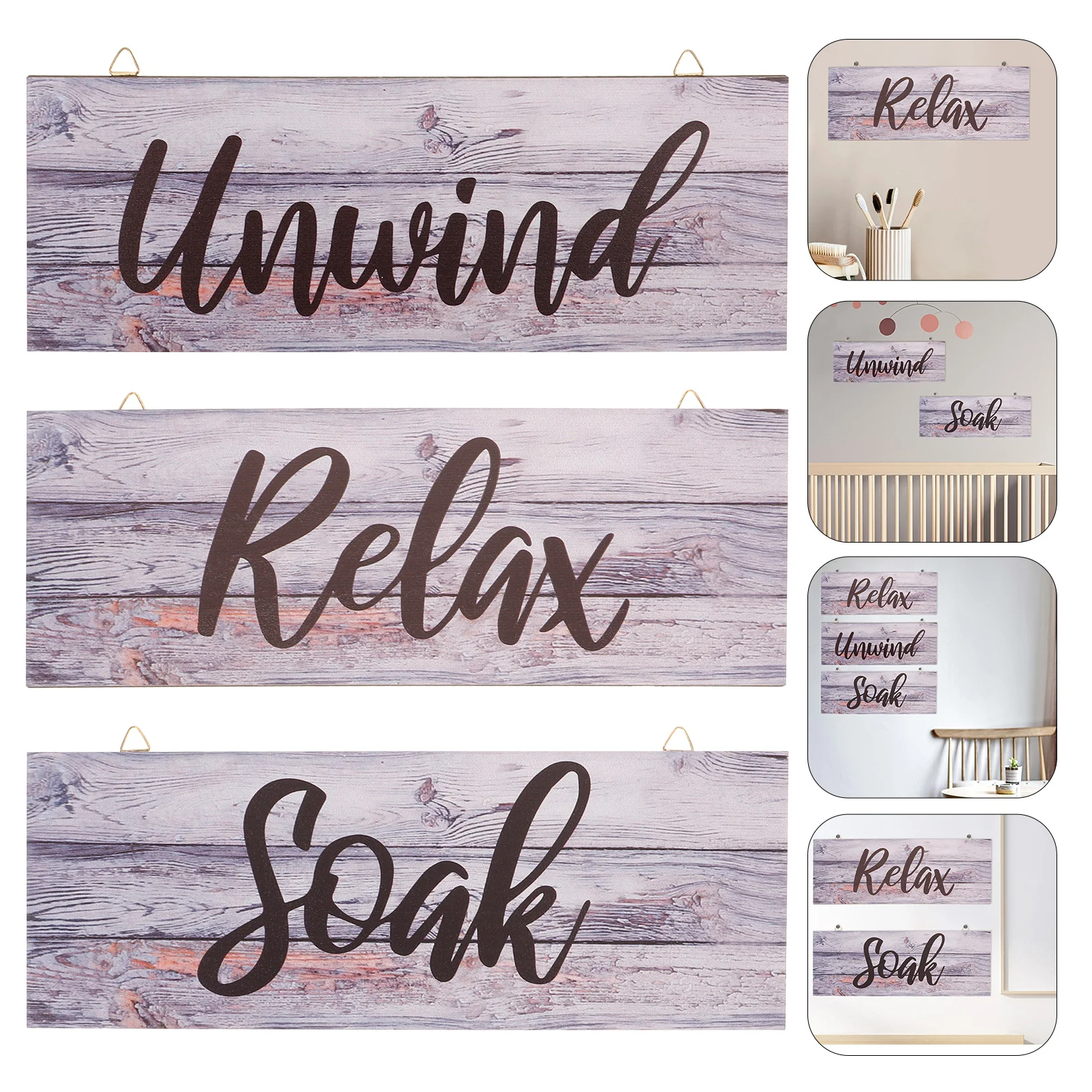 3 Pcs Rural Home Decor Listings Child Vintage Wooden Bathroom Signs for Door Household
3 Pcs Rural Home Decor Listings Child Vintage Wooden Bathroom Signs for Door Household