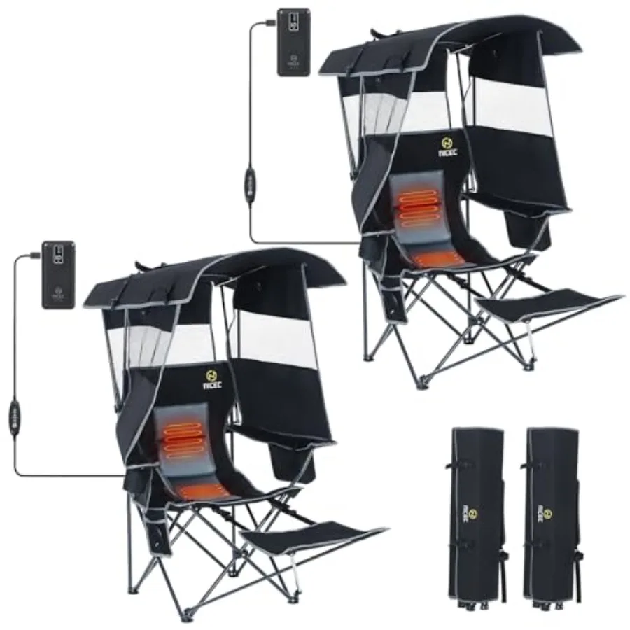 Chair with Canopy, Heated Camping Chair with Battery, Outdoor Sports Chairs with Shade, Heated Folding Umbrella Lawn Chairs, wi
Chair with Canopy, Heated Camping Chair with Battery, Outdoor Sports Chairs with Shade, Heated Folding Umbrella Lawn Chairs, wi