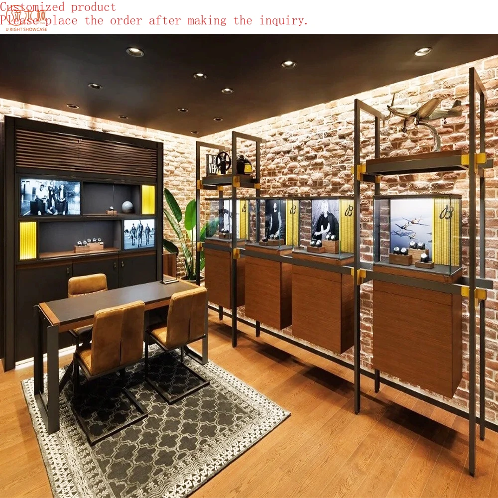 Walnut Wood Watch Store Display Case Customization High-quality Shop Indoor Display Jewellery Wall Showcase Supplier
Walnut Wood Watch Store Display Case Customization High-quality Shop Indoor Display Jewellery Wall Showcase Supplier
