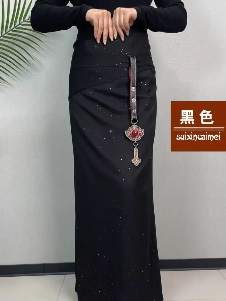 Тибетское танцевальное платье, юбка с одним рукавом, искусственный халат, костюм команды Гучжуо для выступлений, квадратный танцевальный костюм, Тибет 
Тибетское танцевальное платье, юбка с одним рукавом, искусственный халат, костюм команды Гучжуо для выступлений, квадратный танцевальный костюм, Тибет