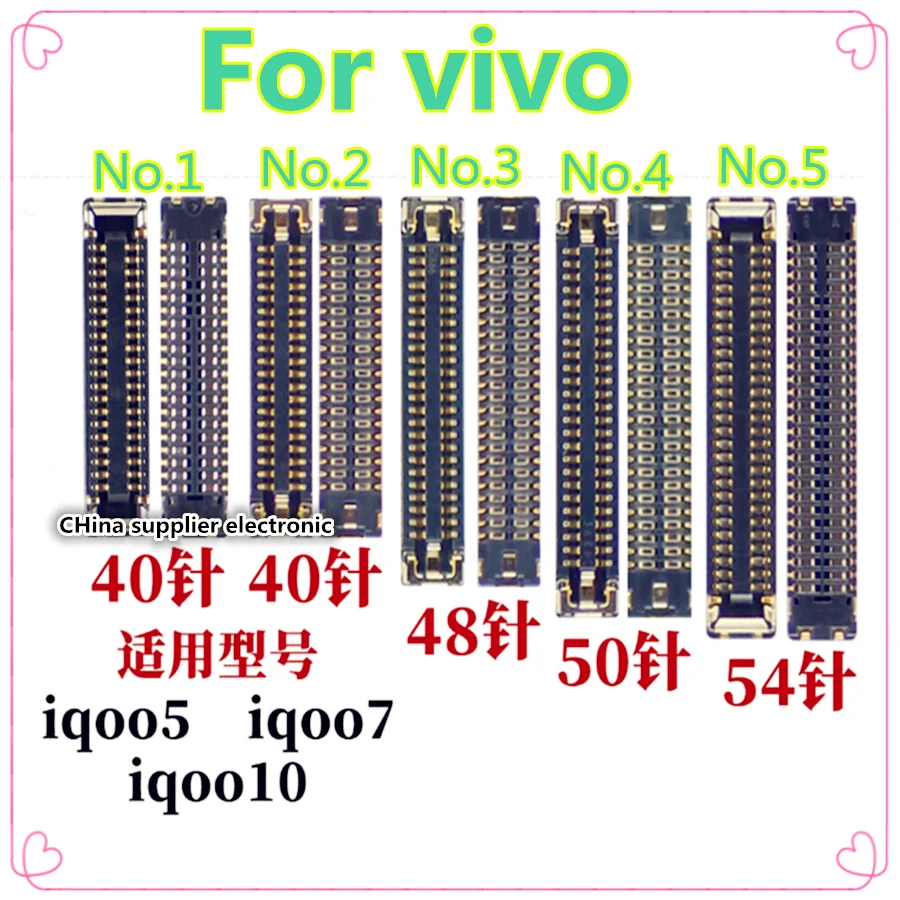 For vivo iqoo5 iqoo7 motherboard display screen inline seat iqoo10 tail plug cable buckle 40 pin 48 pin 50 pin 54 pin
For vivo iqoo5 iqoo7 motherboard display screen inline seat iqoo10 tail plug cable buckle 40 pin 48 pin 50 pin 54 pin