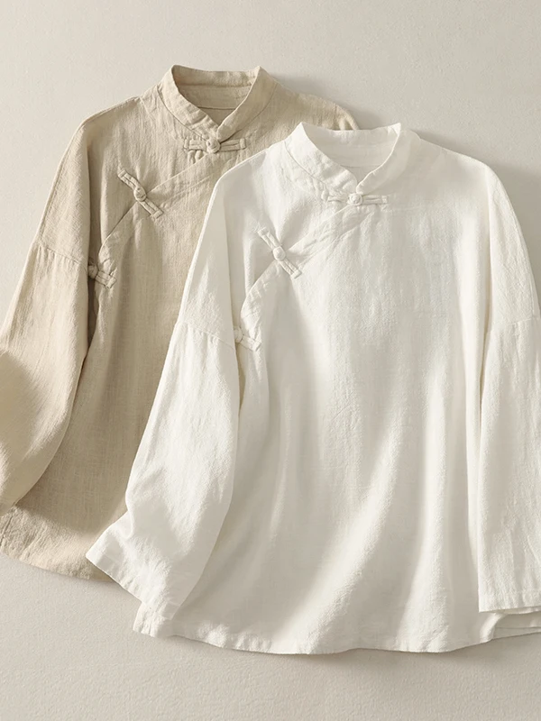 Ретро-топ из хлопка и льна, свободного кроя, с пуговицами, в стиле бохо, с принтом Будды, для женщин больших размеров
Ретро-топ из хлопка и льна, свободного кроя, с пуговицами, в стиле бохо, с принтом Будды, для женщин больших размеров