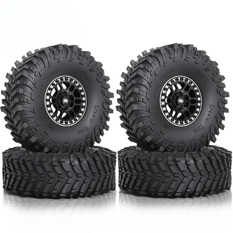 1.9 Beadlock Wheels and Tires Set for 1/10 Scale Rock Crawler Car Axial SCX10 SCX10 II III 90047 D90 TF2 CC01 TRX4 TRX 4pc
1.9 Beadlock Wheels and Tires Set for 1/10 Scale Rock Crawler Car Axial SCX10 SCX10 II III 90047 D90 TF2 CC01 TRX4 TRX 4pc
