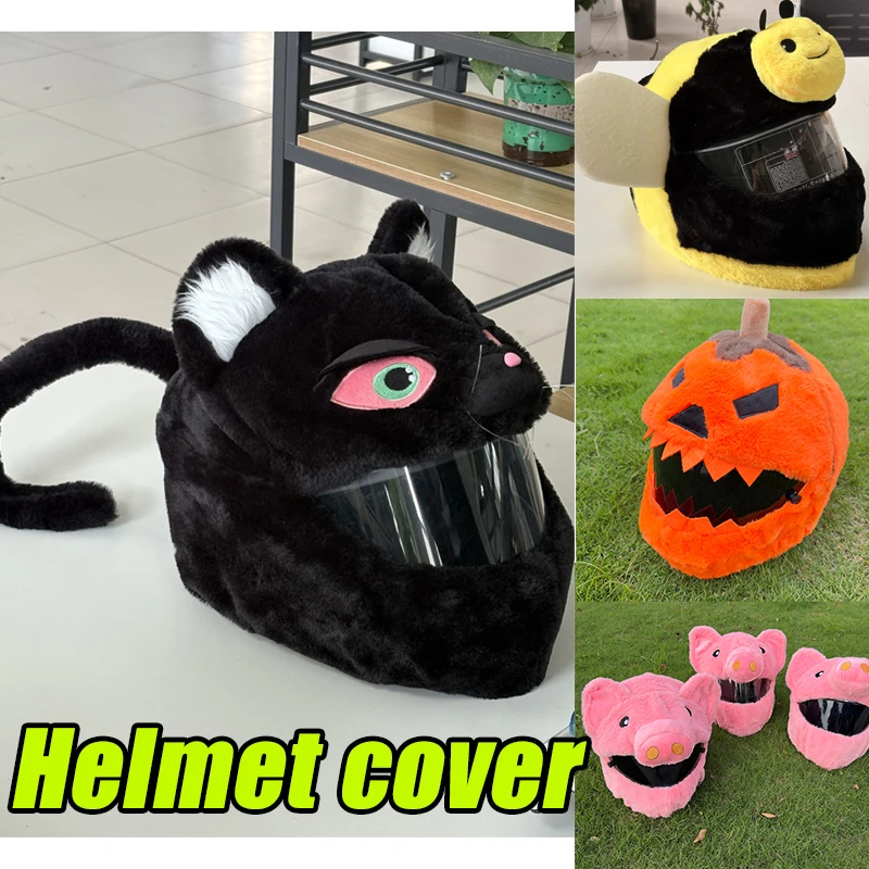 Cartoon Helmet Protection Headgear Cover Fluffy Plush Set For Motorcycle Full-Face Protective Case Motorbike Safety Trendy
Cartoon Helmet Protection Headgear Cover Fluffy Plush Set For Motorcycle Full-Face Protective Case Motorbike Safety Trendy