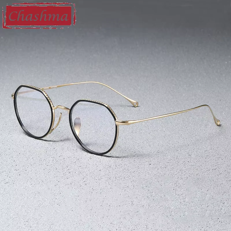 Chashma Men Prescription Glasses Ultra Light Frame High End Retro Acetate Pure Titanium Eyewear Spectacle for Women
Chashma Men Prescription Glasses Ultra Light Frame High End Retro Acetate Pure Titanium Eyewear Spectacle for Women