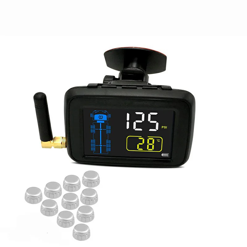 Tires Rv Semi Truck Trailer Auto Valve Safety Wireless 12V Gauge Alarm Tire Pressure Monitoring System
Tires Rv Semi Truck Trailer Auto Valve Safety Wireless 12V Gauge Alarm Tire Pressure Monitoring System