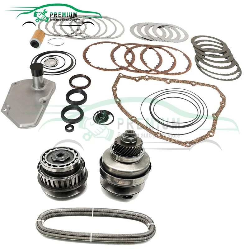 High Quality Transmission Master Rebuild Kit+Pulley Set W/ Belt JF015E RE0F11A Fits For Nissan 901068
High Quality Transmission Master Rebuild Kit+Pulley Set W/ Belt JF015E RE0F11A Fits For Nissan 901068