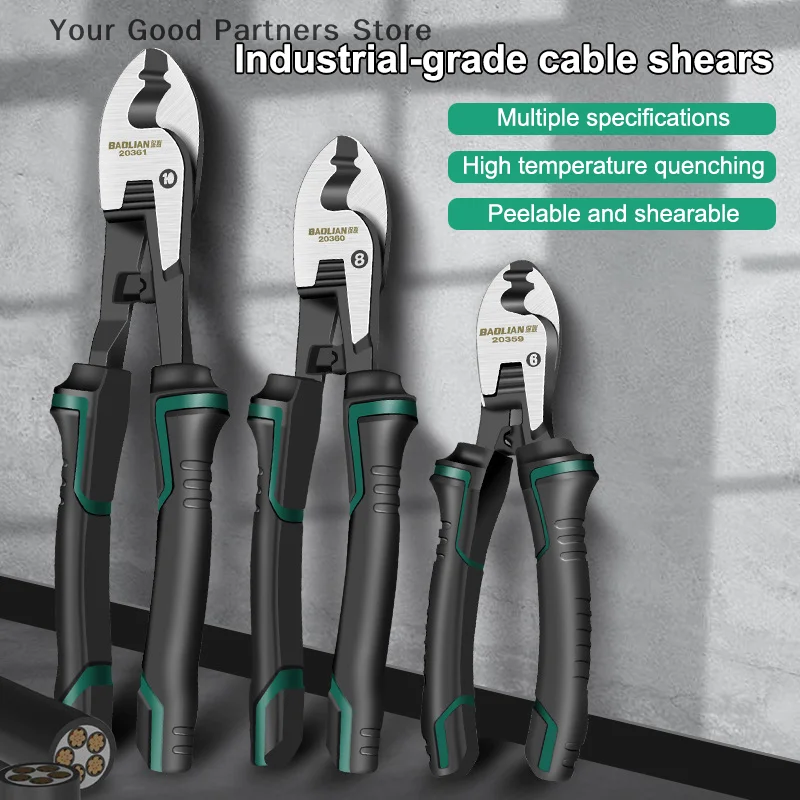 6-10inch Multifunctional Cable Cutter Manual Wire Cutting Pliers Wire Breaking Pliers Cutting Tool Industrial Grade Cable Cutter
6-10inch Multifunctional Cable Cutter Manual Wire Cutting Pliers Wire Breaking Pliers Cutting Tool Industrial Grade Cable Cutter